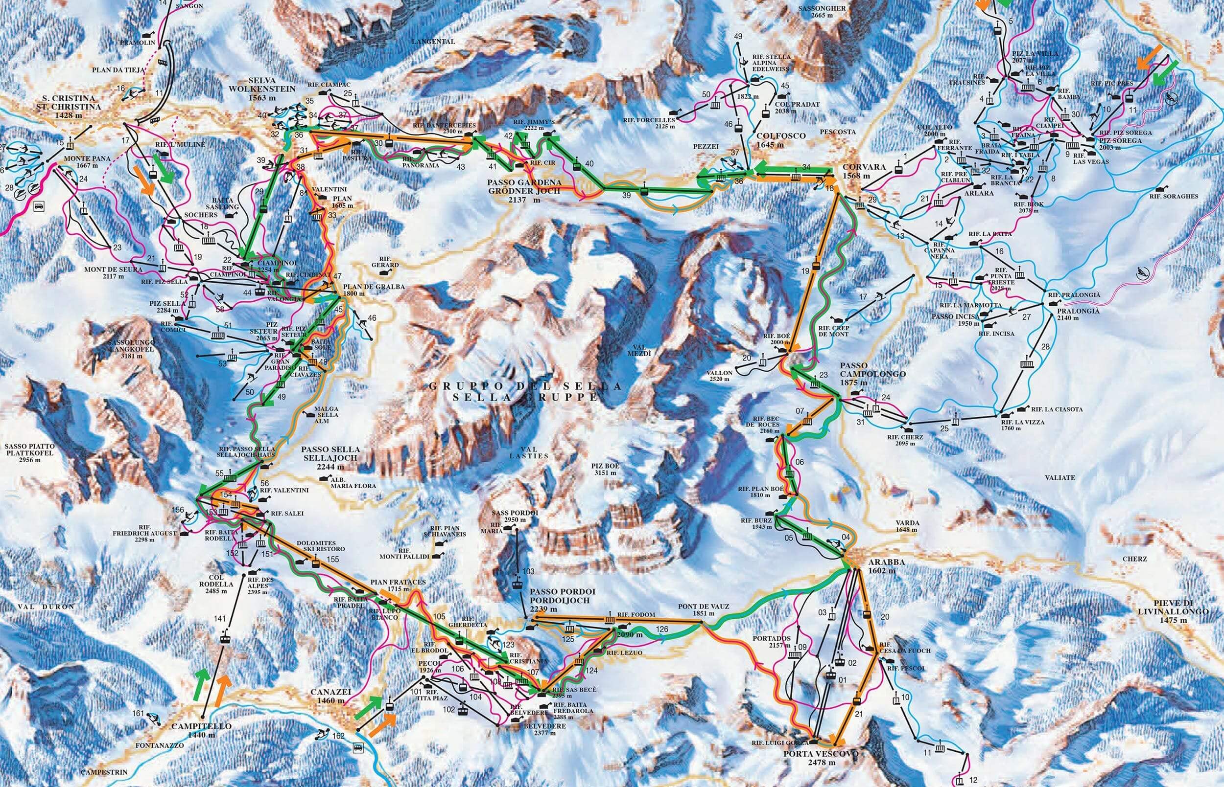 Sellaronda SKImap