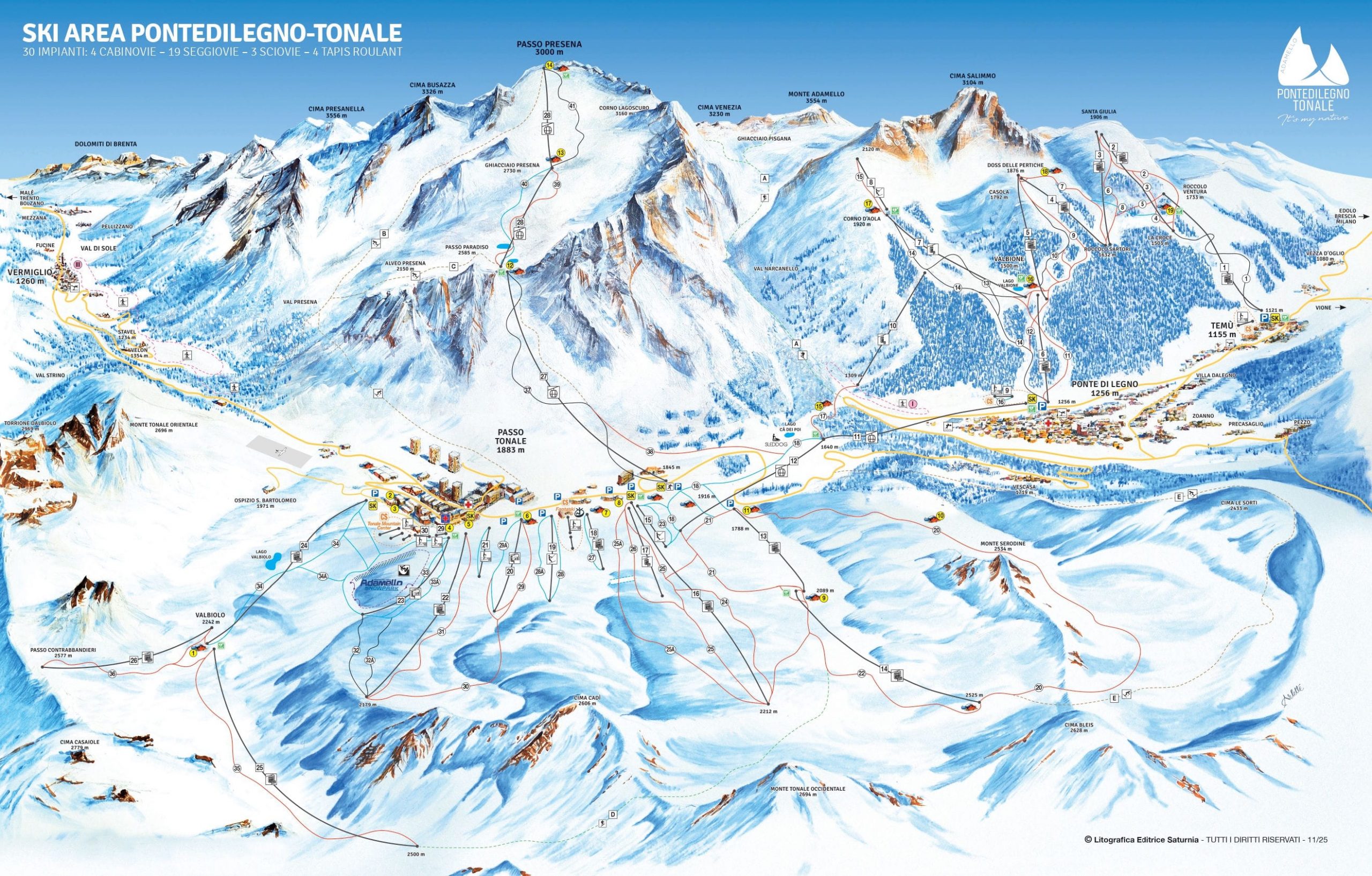 Skimap PonteDiLegno-Tonale
